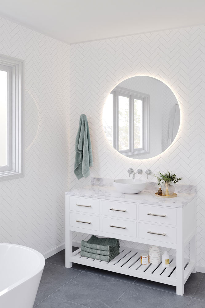 Fino Round 379 Above Counter Fireclay Basin