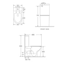 Fino WhisperFlush Close Coupled Toilet Suite