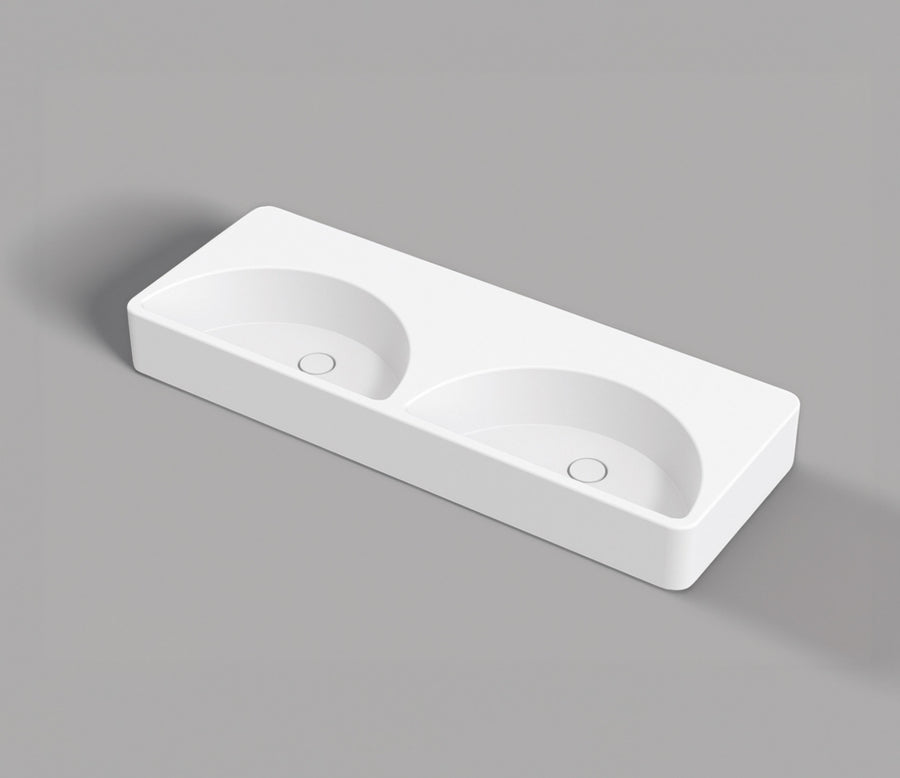 Lunaris 121 Above Counter Dual Basin