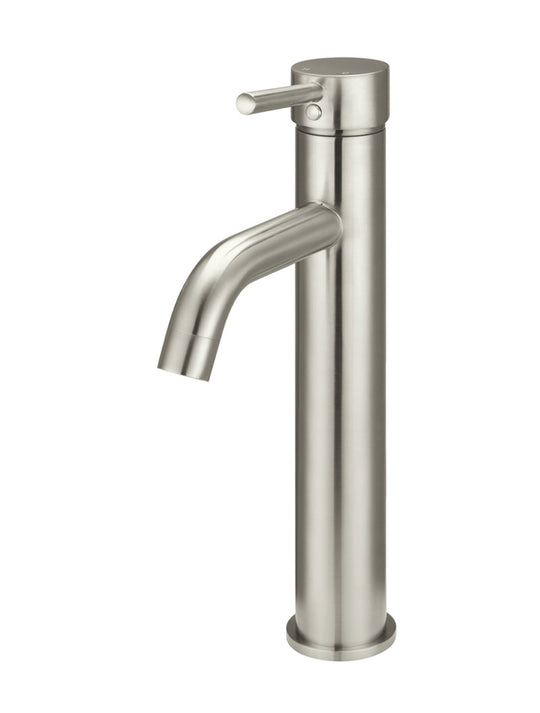 Round Tall Basin Mixer Curved