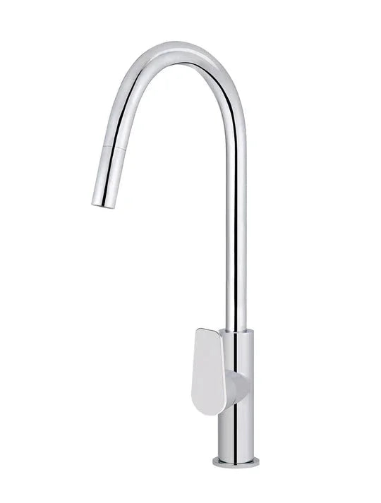 Round Paddle Piccola Pull out Kitchen Mixer Tap