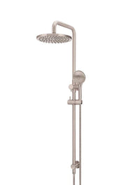 Round Combination Shower Rail, 300/200mm Rose, Single Function Hand Shower