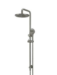 Round Combination Shower Rail, 300/200mm Rose, Single Function Hand Shower