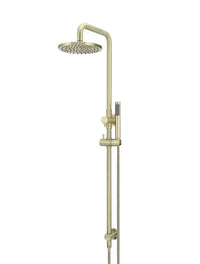 Round Combination Shower Rail, 300/200mm Rose, Single Function Hand Shower