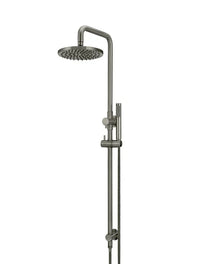 Round Combination Shower Rail, 300/200mm Rose, Single Function Hand Shower