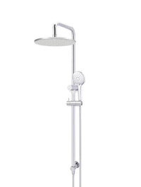 Round Combination Shower Rail, 300/200mm Rose, Single Function Hand Shower