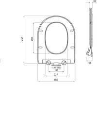 Narva Quick Release Soft Close Toilet Seat