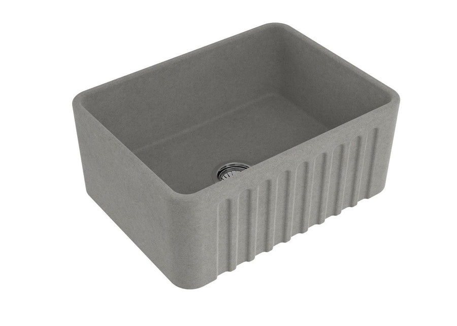 Novi Fine Fireclay Farmhouse Butler Sink with Overflow