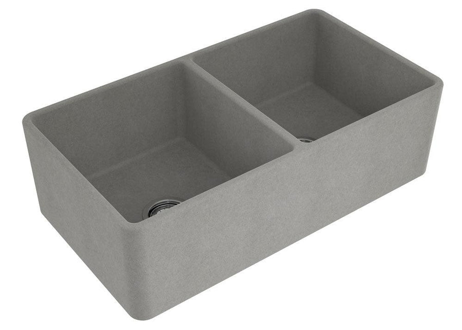 Novi Fine Fireclay Farmhouse Butler Sink with Overflow 85 x 46