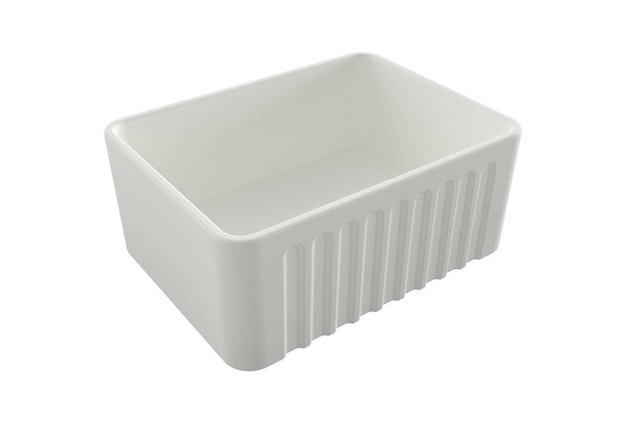 Novi Fine Fireclay Farmhouse Butler Sink with Overflow 60 x 46