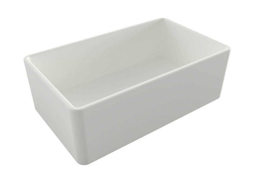 Novi Fine Fireclay Farmhouse Butler Sink with Overflow 75 x 46