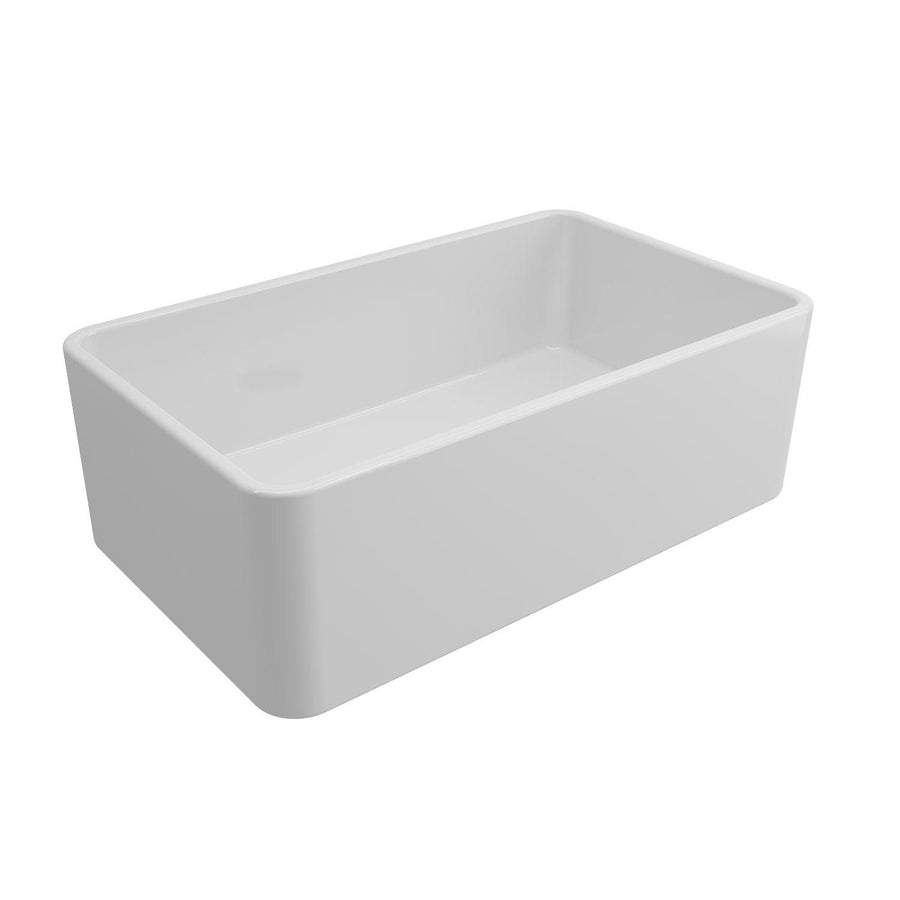 Novi Fine Fireclay Farmhouse Butler Sink with Overflow 60 x 46