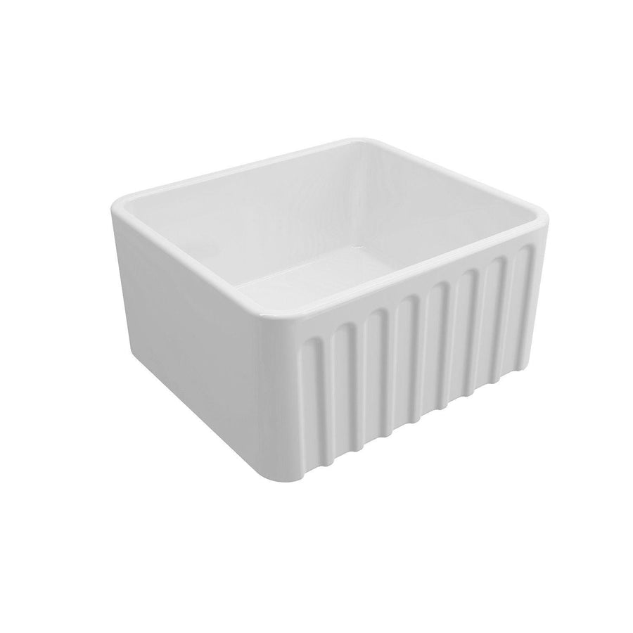 Novi Fine Fireclay Farmhouse Butler Sink with Overflow