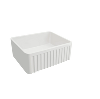 Novi Fine Fireclay Farmhouse Butler Sink with Overflow 60 x 46