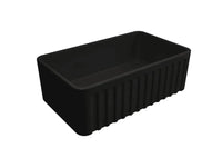 Novi Fine Fireclay Farmhouse Butler Sink with Overflow 75 x 46