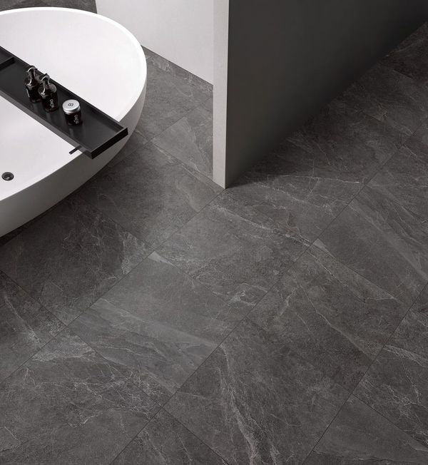 Sykies Capri Stone Look Tile - Pepper