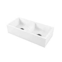 Patri Fine Fireclay Farmhouse Butler Sink Double