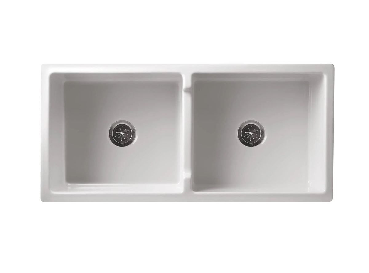 Patri Fine Fireclay Farmhouse Butler Sink Double