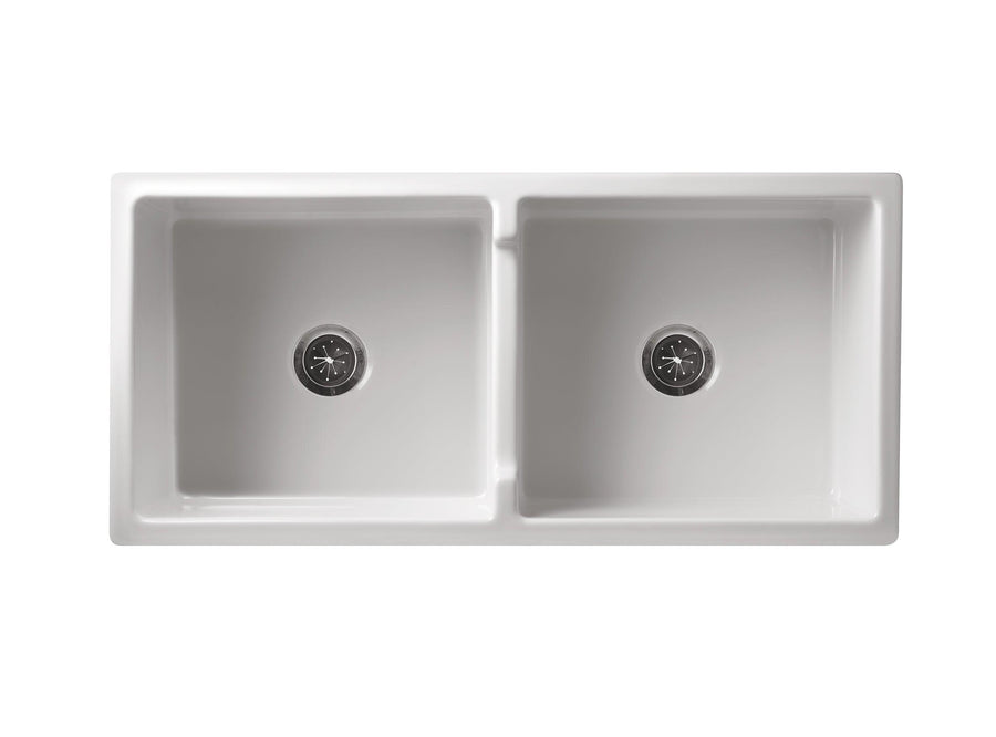 Patri Fine Fireclay Farmhouse Butler Sink Double