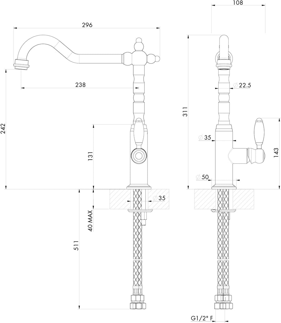Providence Single Sink Mixer