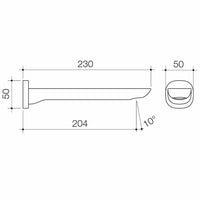 Caroma Contura Wall Basin Outlet 99591C5A