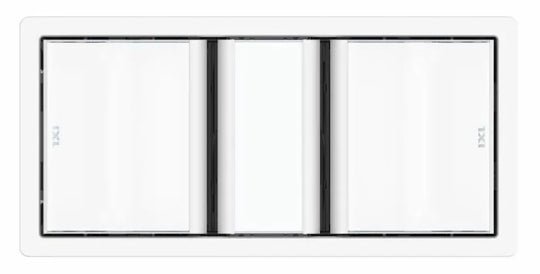 Tastic Luminate Dual 3 in 1 Bathroom Heater, Exhaust Fan & Light