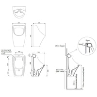 Teide Ceramic Urinal