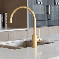 Vivid Slimline Sink Mixer Gooseneck 220mm