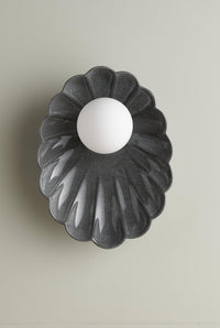Ceramic Wall Oyster Sconce Light