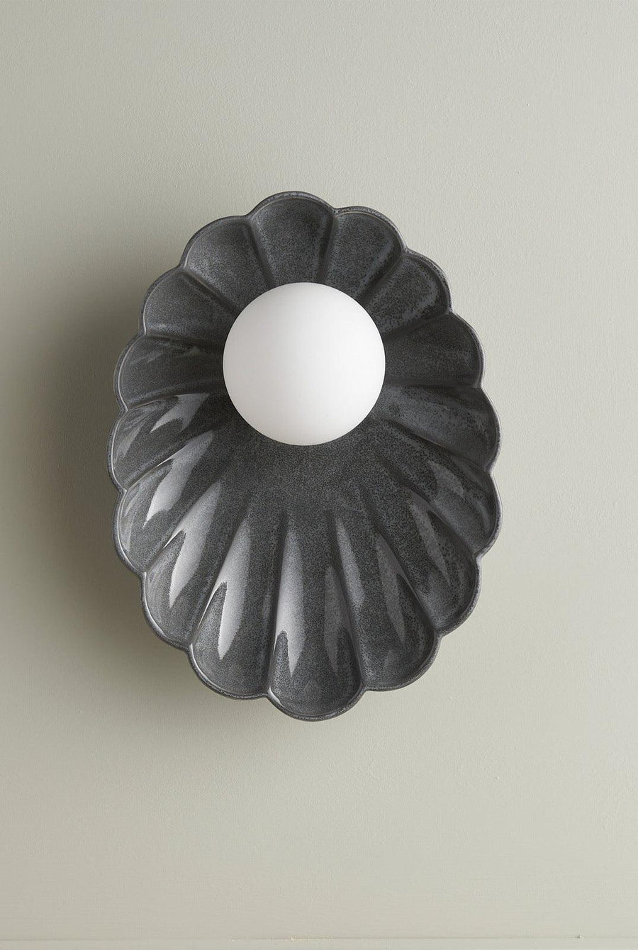 Ceramic Wall Oyster Sconce Light