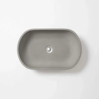 Kaarla Oval Shape Concrete Vessel Basin
