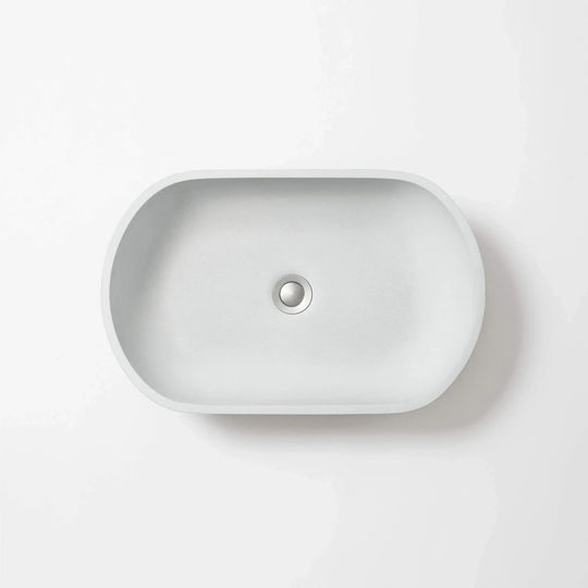 Kaarla Oval Shape Concrete Vessel Basin