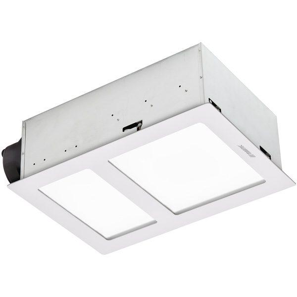 Aspire Bathroom Heater and Exhaust Fan with Tricolour LED Light