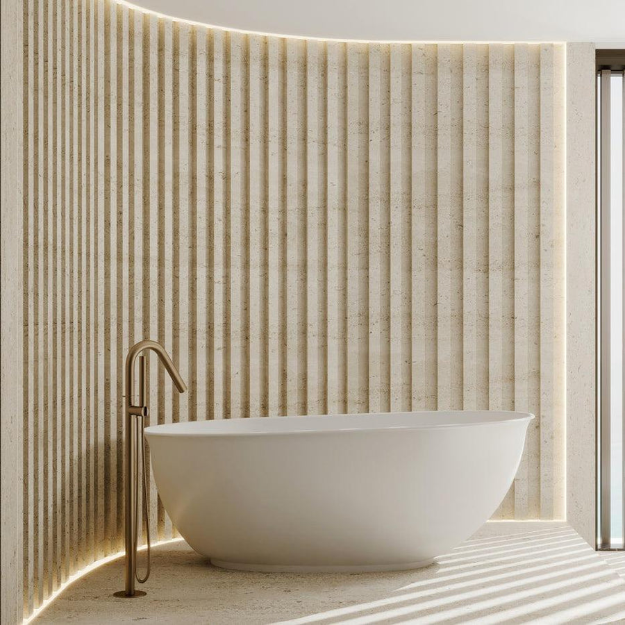 Vita High Rise Bathtub Matte White