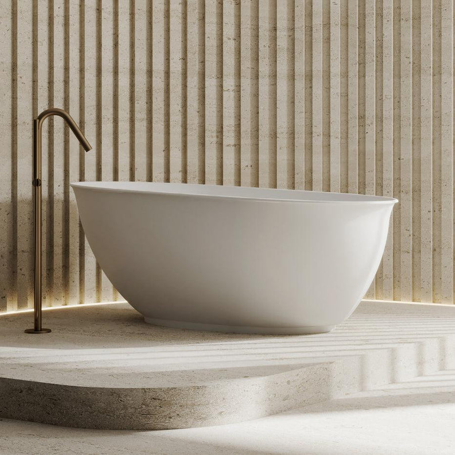 Vita High Rise Bathtub Matte White